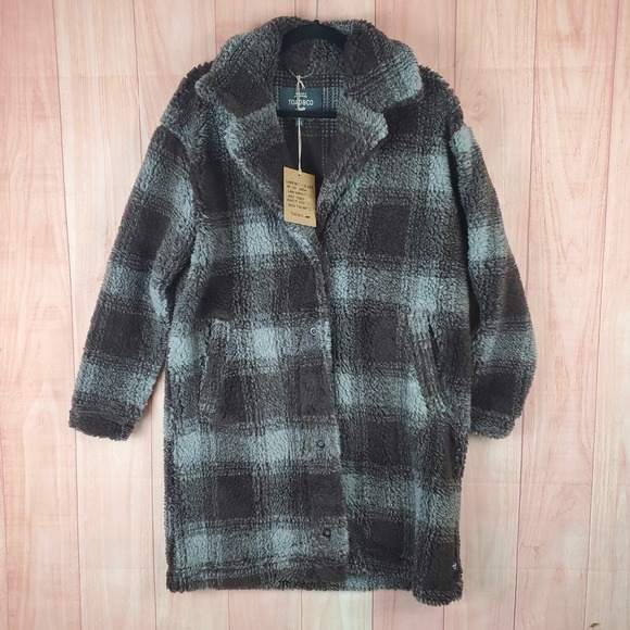 Toad&Co Jackets & Blazers - Toad & Co Sespe Crombie Jacket Sz Medium Sherpa Pile Coat NEW NWT